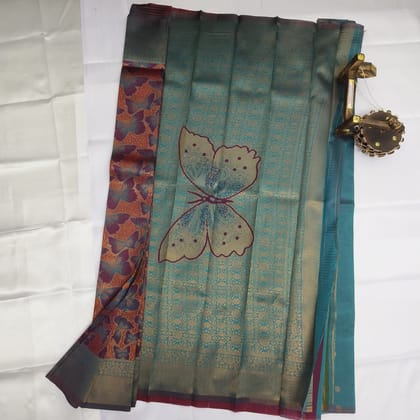 Silk Cotton Saree with Blouse