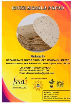 Round Masala Papad