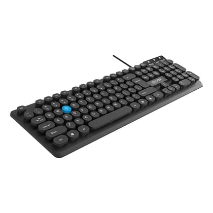 WIRED KEYBOARD (EVM-WDK-315) | Spill-Resistant | 1.2m Cable | UV Paint Coated | USB Connectivity | 1yr Brand Warranty