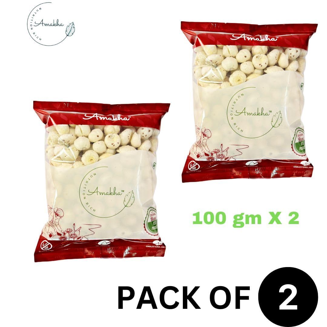 Phool Makhana | Foxnut | Super premium Makhana 100gn X 2