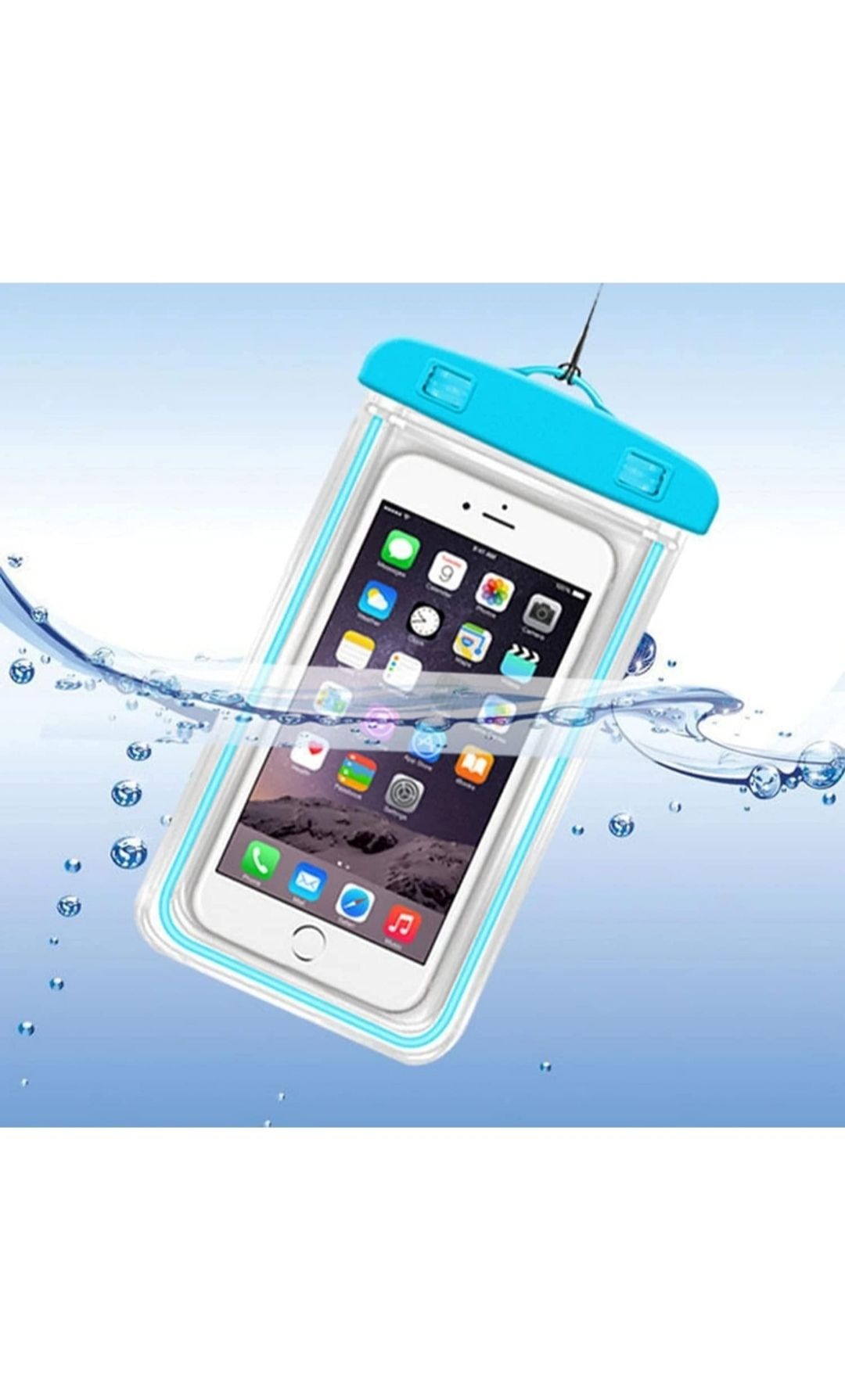 Waterproof Mobile Pouch Cover for All Mobiles, Cellphone Dry Bag Compatible for iPhone, Samsung, Mi, Redmi, Oppo, VIVO, All Other Smartphones up to 6.5 inches