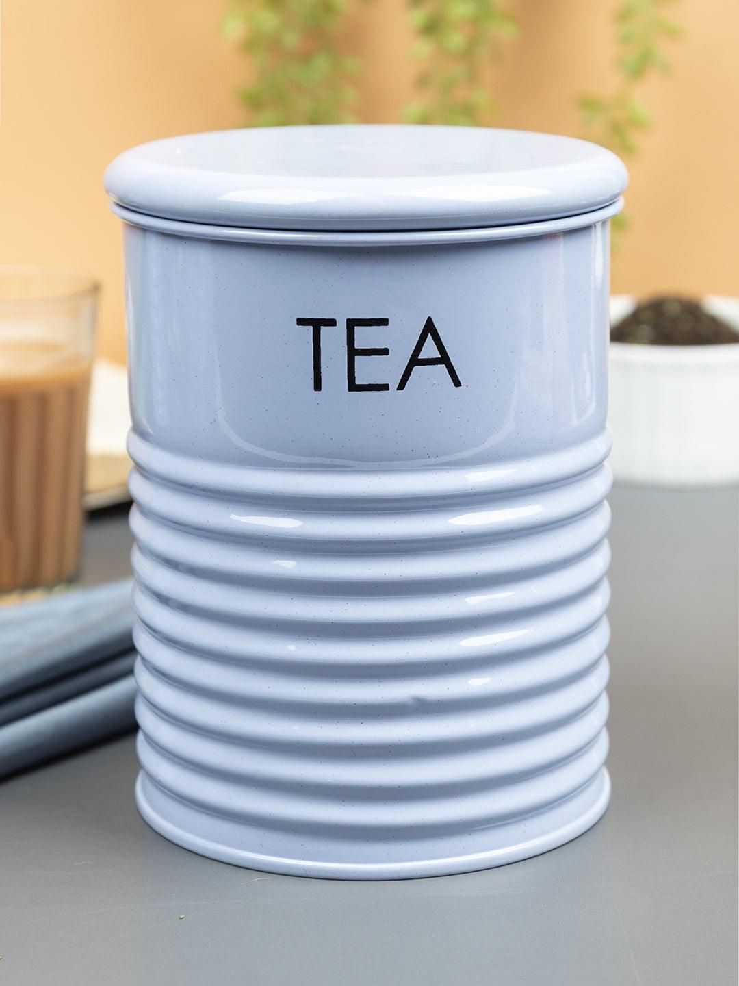 Tea Jar with Lid - (Blue, 900mL)