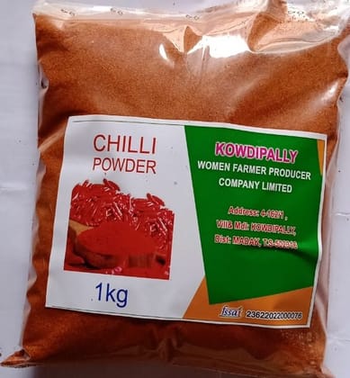 Chilli Powder, 1kg Pack, Red Hot Chilli Powder with No Added Flavours and Colours