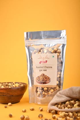 SAMBHOJANAM fresh quality bhuna chana- 900gm|roasted desi chana for weight management |fine quality 100% pure roasted black chickpeas- 900gm