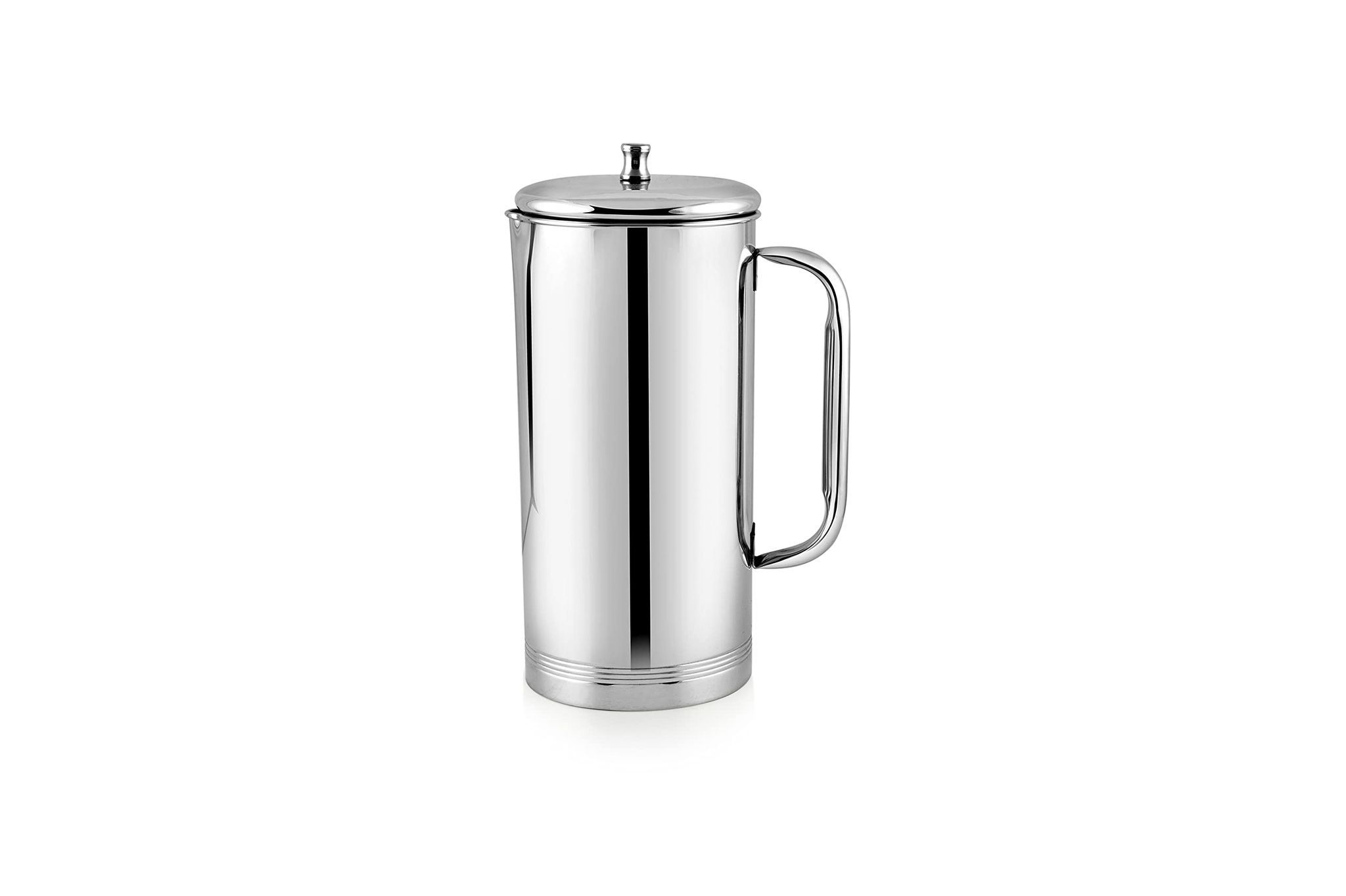 Koko Stainless Steel Strong And Durable Water Jug - 1 Piece | 30Cm | Rust-Resistant | Ideal For Water Storage | Dishwasher Safe | Elegant Design | Perfect For Home And Events, 1 Liters