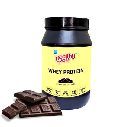 Healthy You Whey Protein | 23.76g Protein, BCAA 5.45g per 33g scoop| Improved Protein Utilisation| Sugar & Dope Free| Easy to Digest| Faster Recovery| Essential Amino Acids