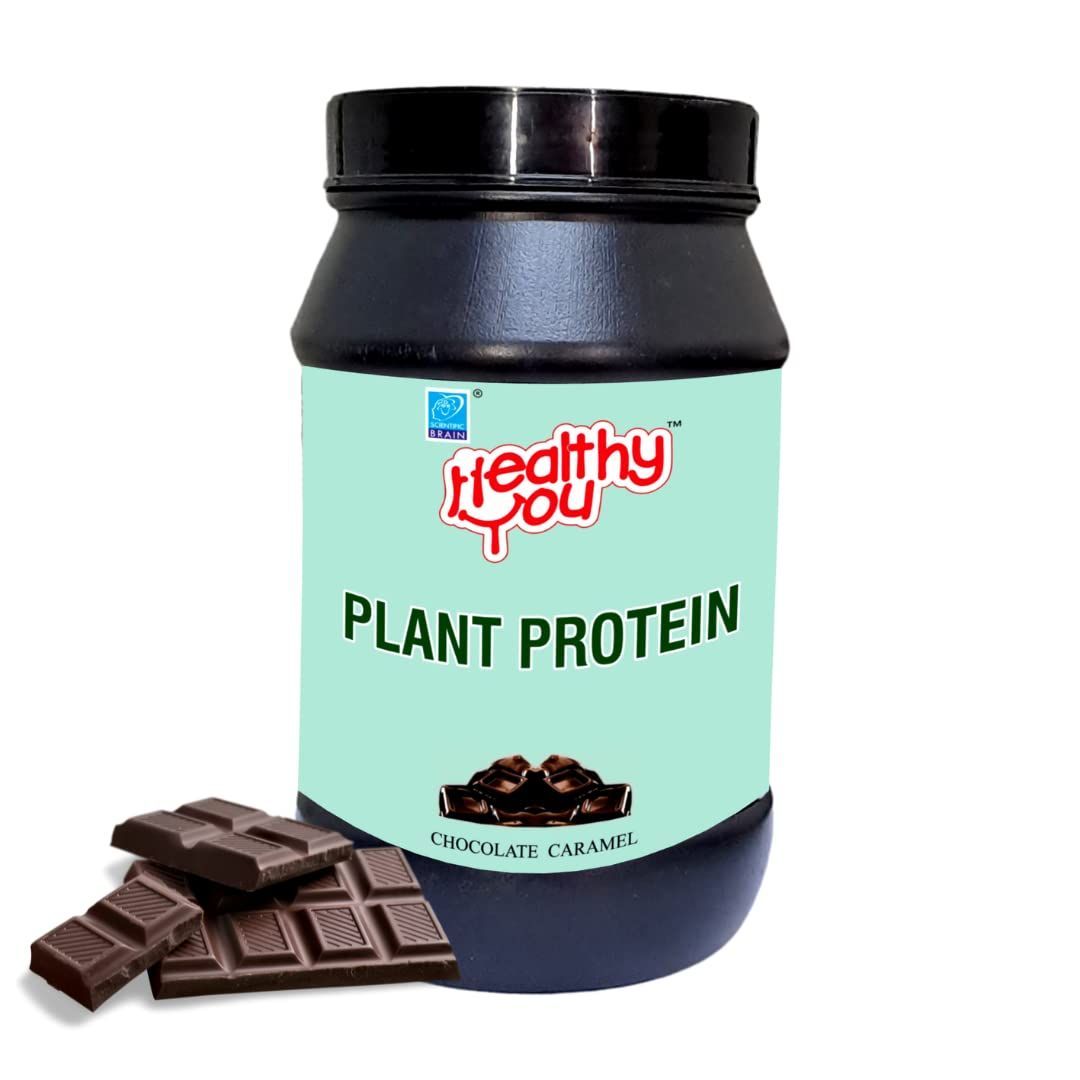 Healthy You Plant Based Protein Powder | Pea, Brown Rice & Soya Isolate Protein | 25g Protein per Scoop | Builds Lean Muscles | For Everyday Fitness