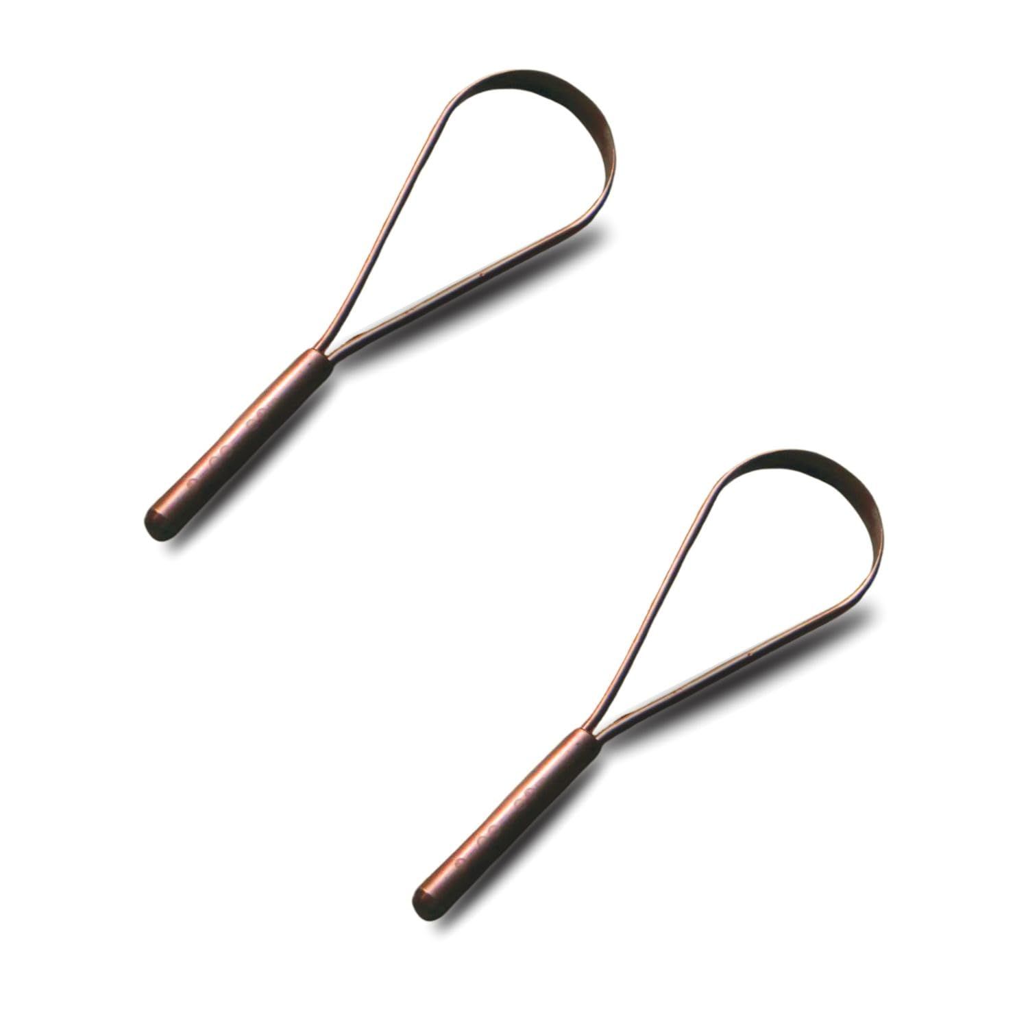 2 Pure Copper Tongue Cleaners | Plastic Free | Pack of 2