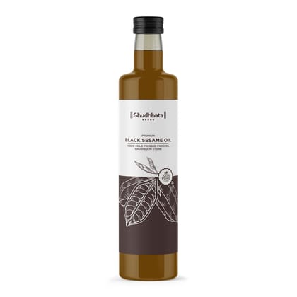 Shudhaata Black Sesame Oil (1L) - Queen of Oils Rich in Vitamin B6, Vitamin E, and Minerals