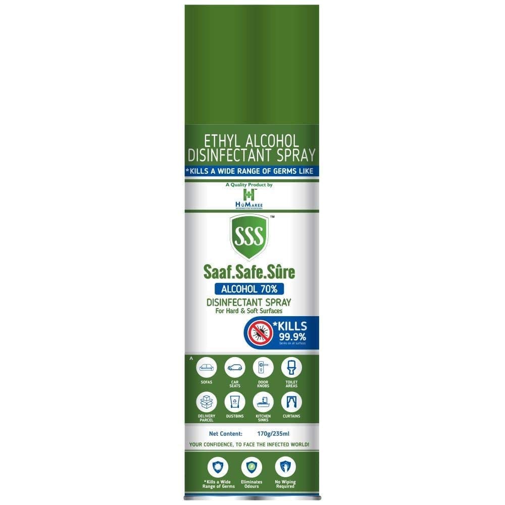 HuMaree SSS (Saaf.Safe.Sure) -Surface Disinfectant Spray (235ml)