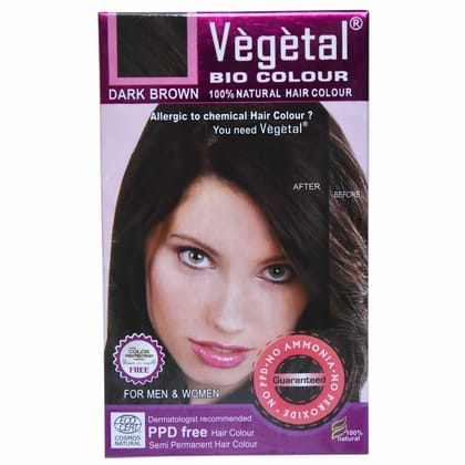 Vegetal Bio Hair Colour, 150g - Dark Brown