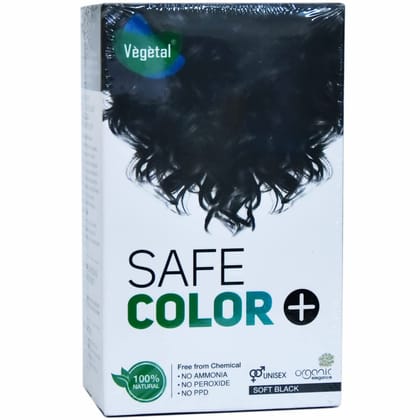 Vegetal Safe Color Hair Color, 50g - Soft Black