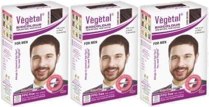 Vegetal Bio Color Dark Brown 25gm (Pack of 3)