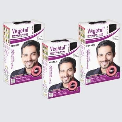 Vegetal Bio Colour Soft Black 25gm (Pack of 3)