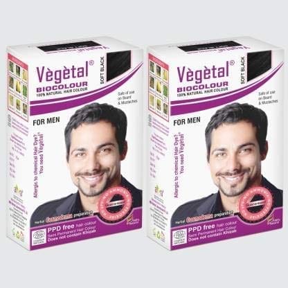 Vegetal Bio Colour Soft Black 25gm (Pack of 2)