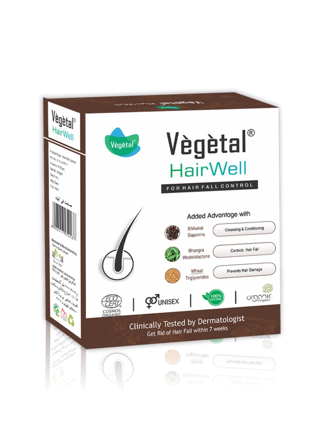 Vegetal HairWell -An Hair Fall Treatment And Regrowth Product 100g....