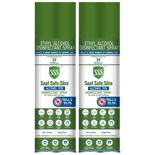 HuMaree SSS™ (Saaf.Safe.Sure) -Suface Disinfectant Spray (235ml) Pack of 2