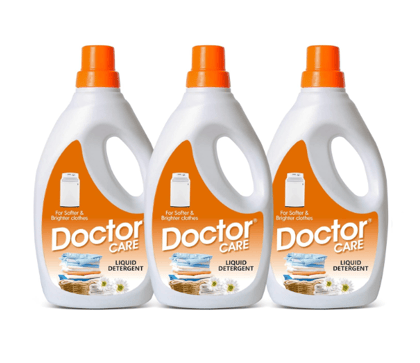 Doctor Care Liquid Detergent Top Load | Designed For Tough Stain Removal | Color Safe Technology | Eco-Friendly | Skin-Friendly | Suitable for Machine wash or Hand wash | (3- Ltr)