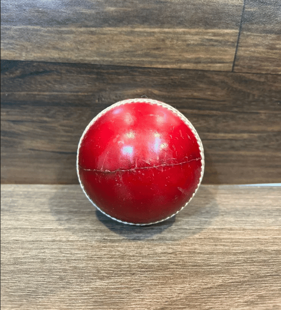 Red Leather Cricket Ball