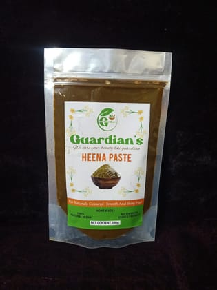 GUARDIAN’S Conditioning Herbal Heena Paste, Long Lasting Natural Henna Based Hair Color for Stronger, Smoother Hair,for All Hair Types (Pack Of 1 200 Gram)