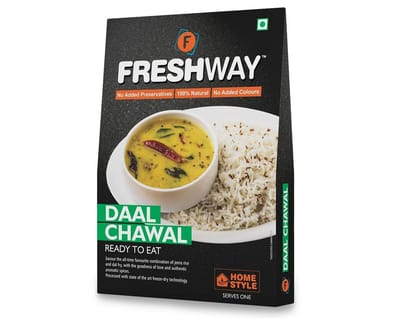 Freshway Foods Ready to Eat Freeze Dried Daal Chawal with No Added Preservatives & Colors