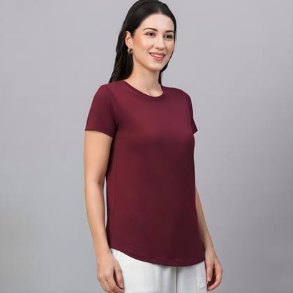 plain maroon t shirt