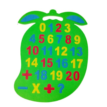 7AYS Puzzle mats for Kids-Mango Puzzle Foam mat in The Theme of Numbers-Foam Puzzles for Children-Number Puzzle Sheet Puzzle and Assembling Sets for Kids and Toddlers-Skill Developing Puzzles