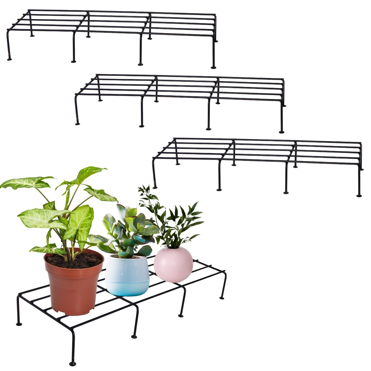 Rectangular Metal Plant Stand