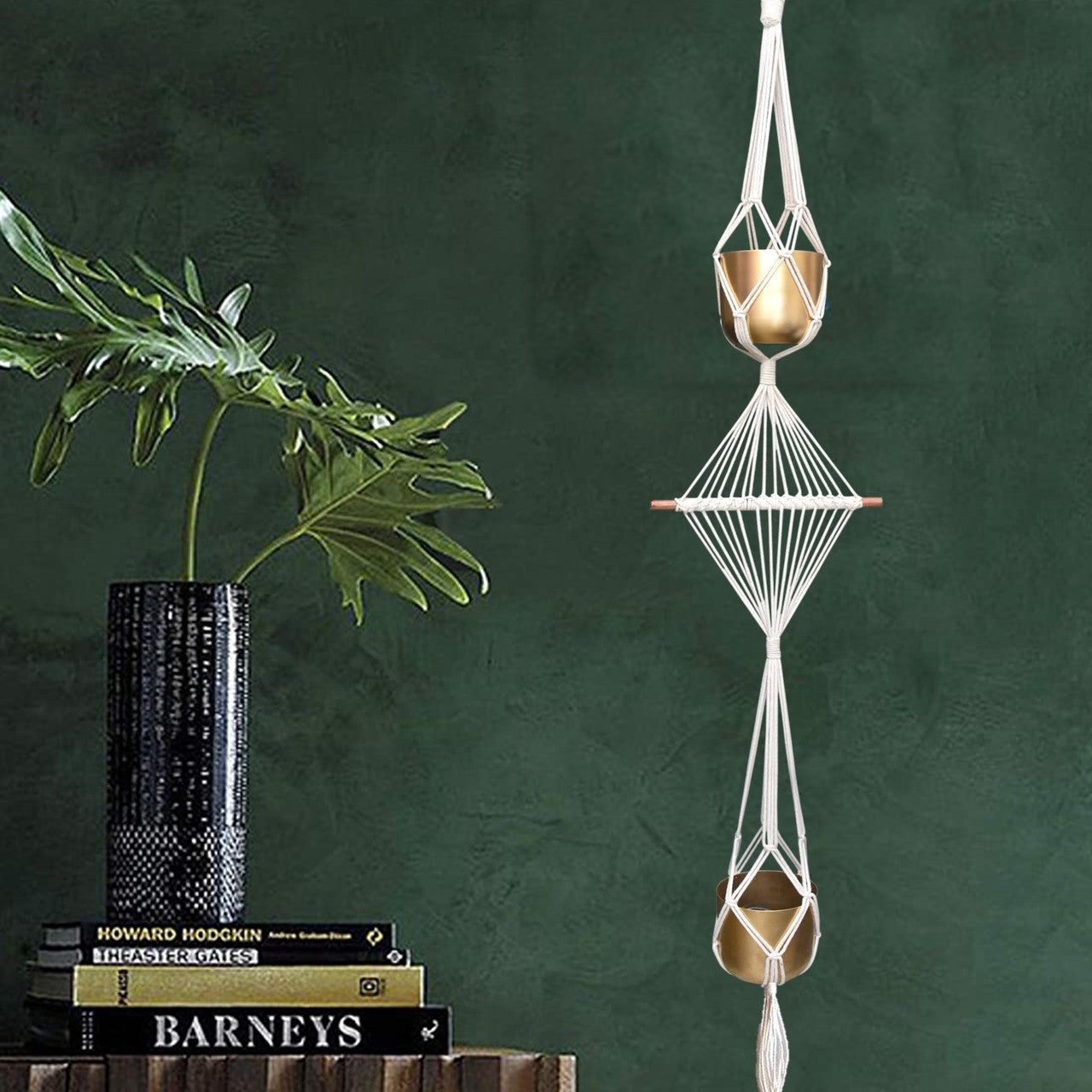 Stylish 2-Tier Macrame Plant Hanger