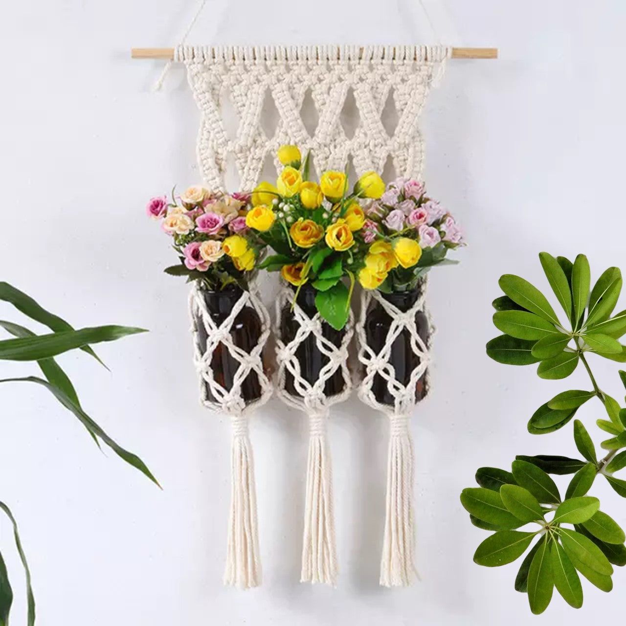 Macrame Cotton Plant Hanger