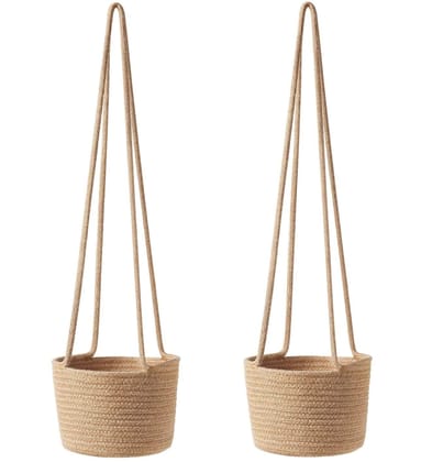 Ecofynd Planter Baskets With Long Hanging Rope