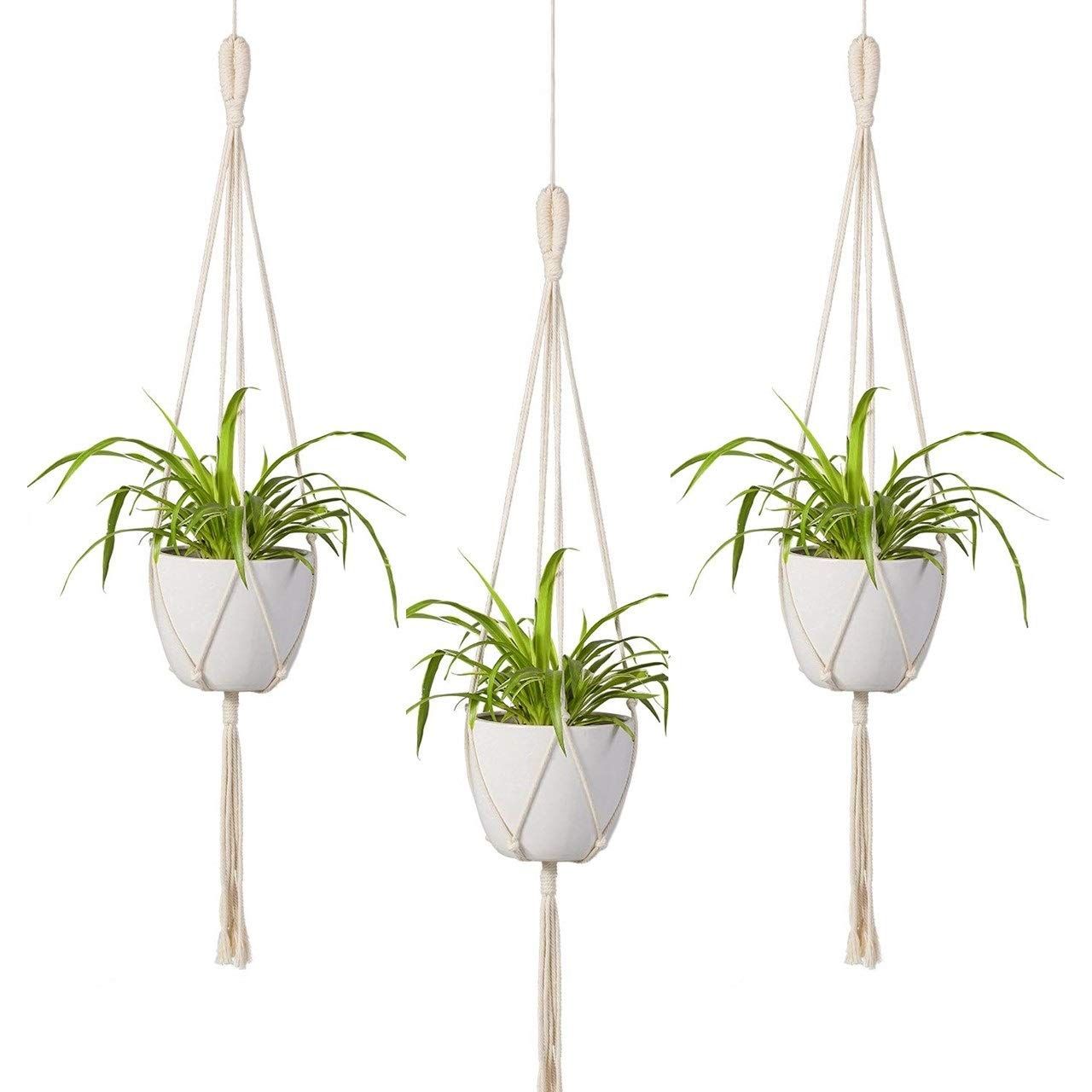 Minimalist Macrame Plant Hanger (Set of 3)