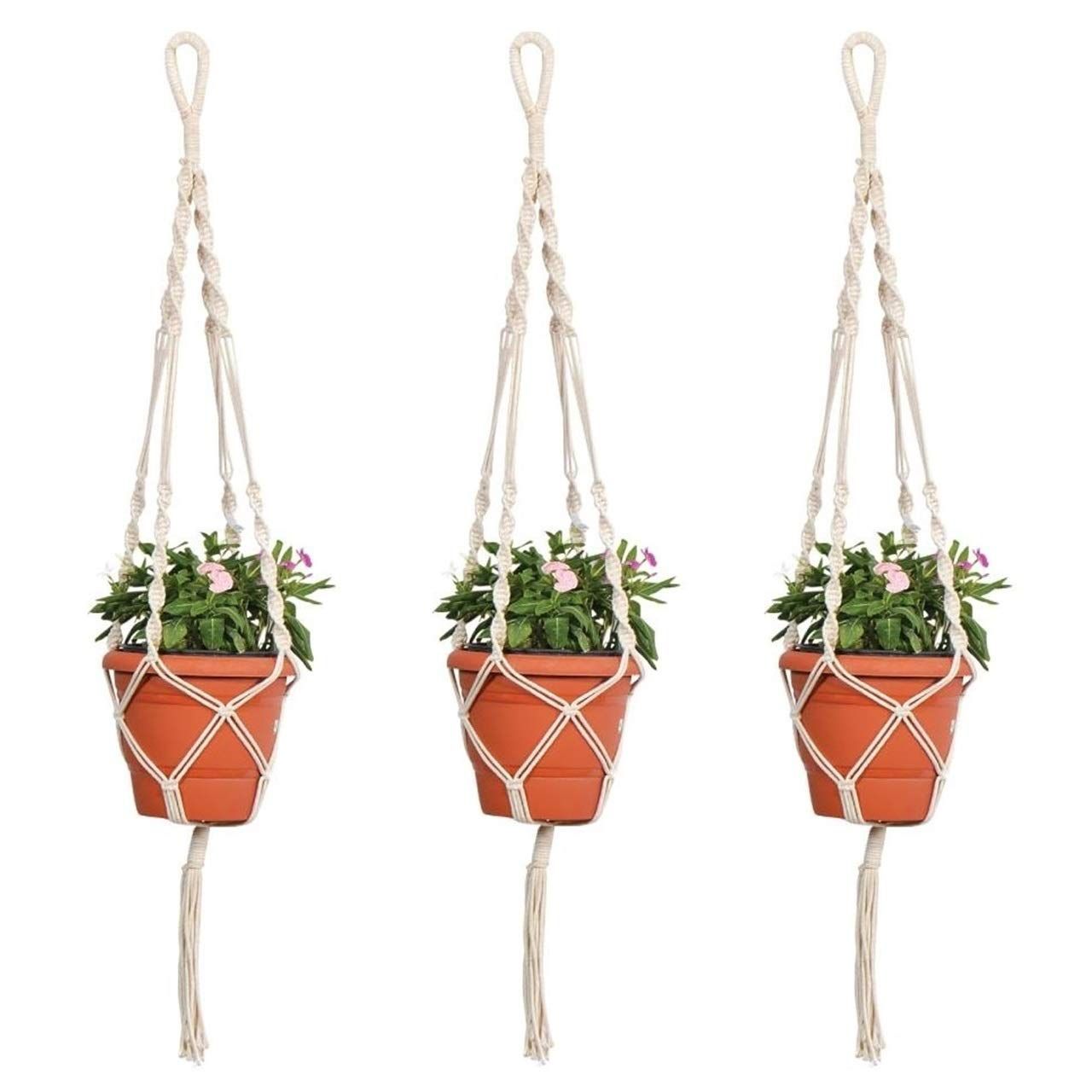 Twisted Macrame Plant Hanger (Set of 3)