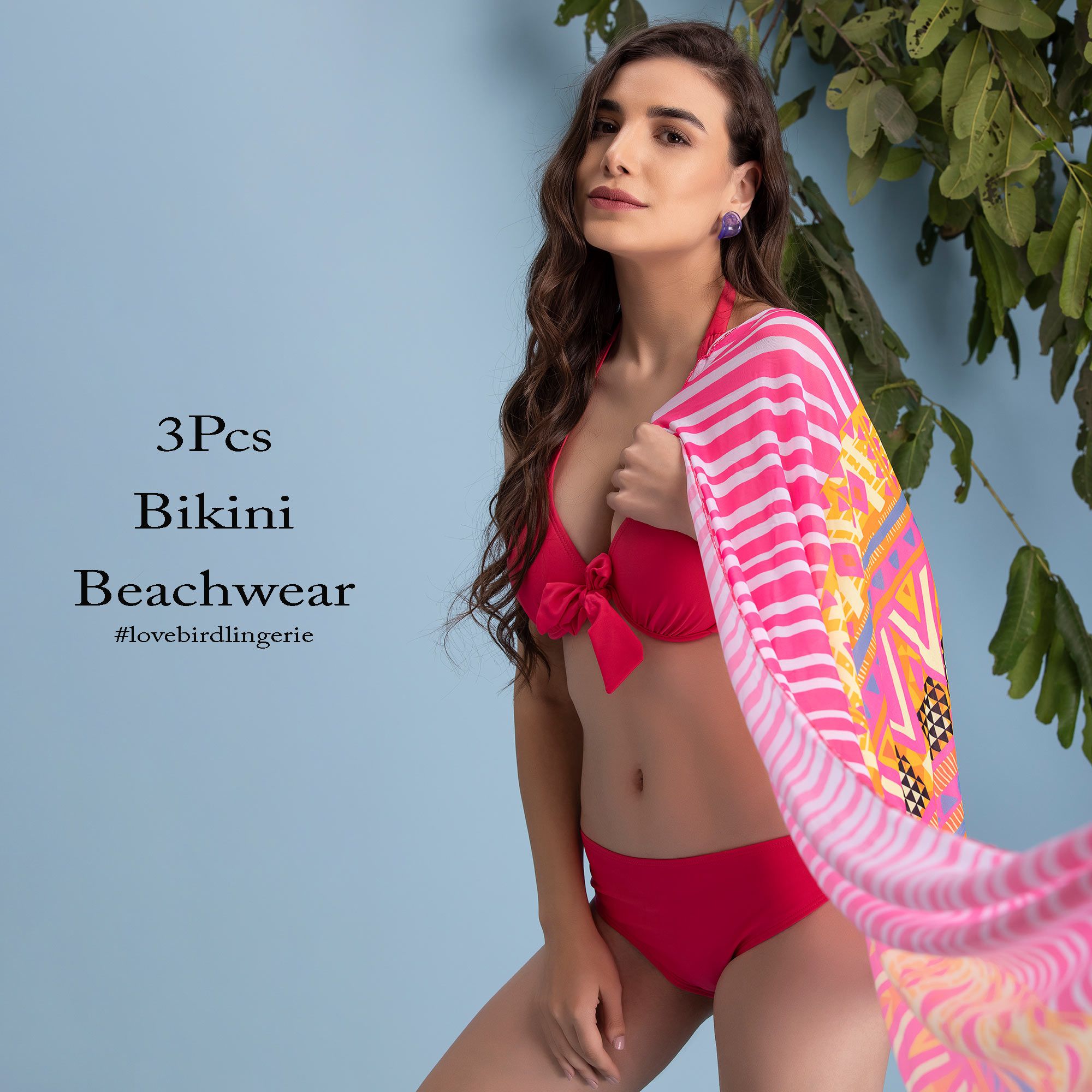 Tempest 2Pcs Bikini Set Swimdress with Sarong