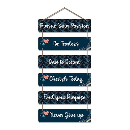 Artvibes Decorative Wall Art MDF Wooden Wall Hanger for Livingroom|Bedroom|Home D?cor|Gift(WH_6901N-09N), Set of 4