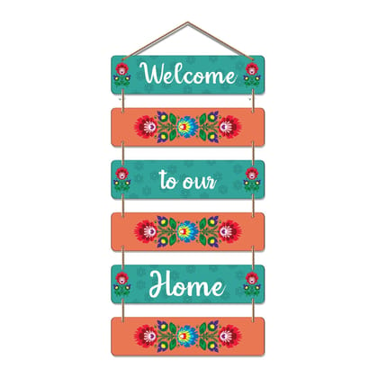 Artvibes Decorative Wall Hanging Wooden Art Decoration item for Living Room | Bedroom | Home Decor | Gifts | Quotes Decor Item | Wall Art For Hall | Mdf Wall Decoration, Set of 6(WH_3273-83N)