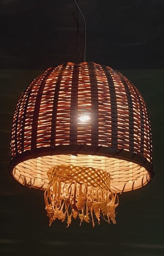 Bamboo Chandelier Crown Lampshade