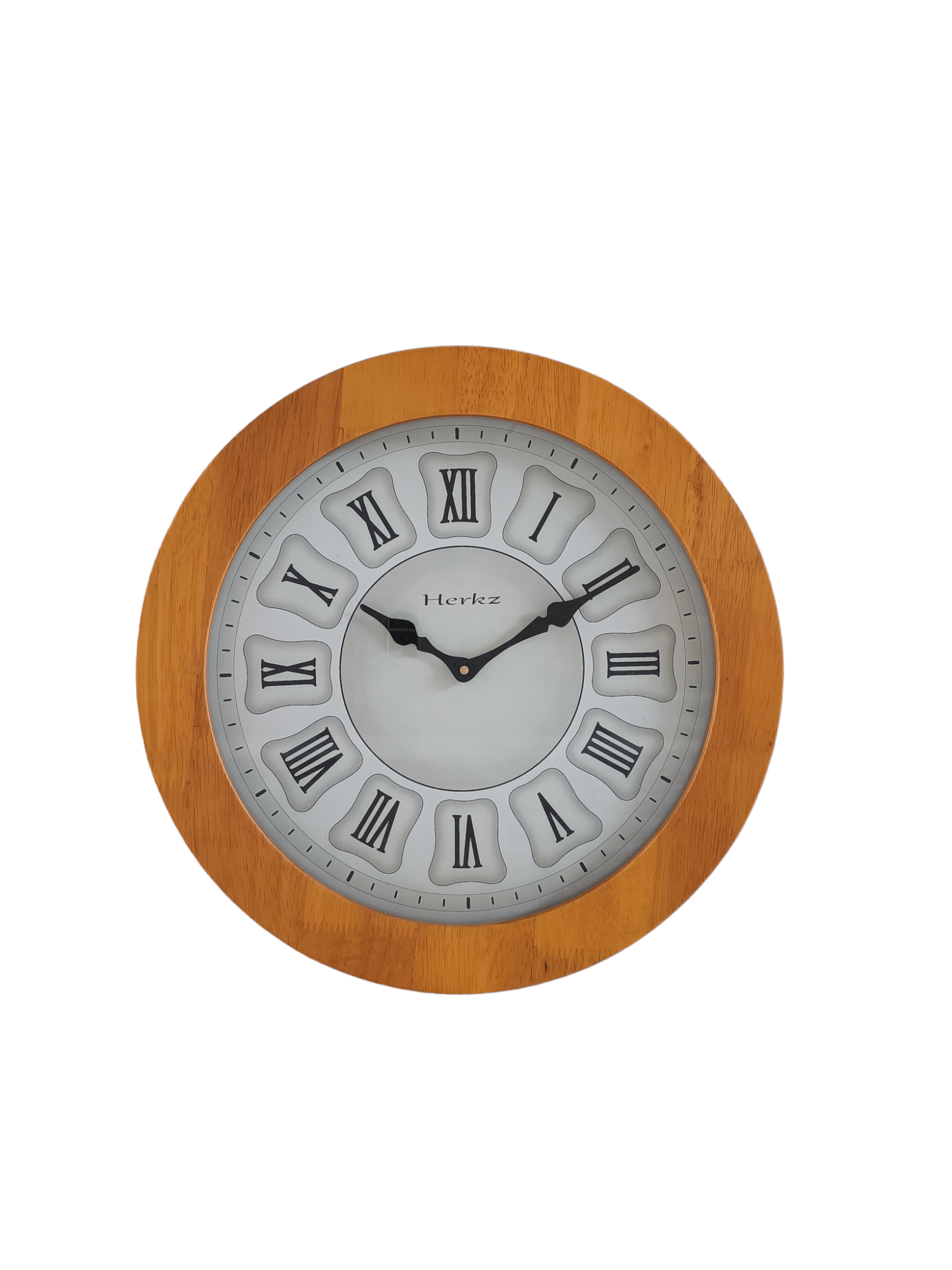 Herkz Wooden Wall Clock. Medium size 35x35cm (Approx.) Model.101.35T281R