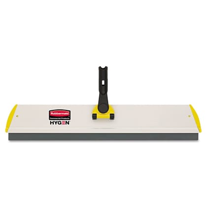 Rubbermaid FGQ57000YL00 Hygen 24 Inch Quick-Connect Frame, with Squeegee, Yellow, 24.1 Inch x 1.771 Inch x 1.771 Inch