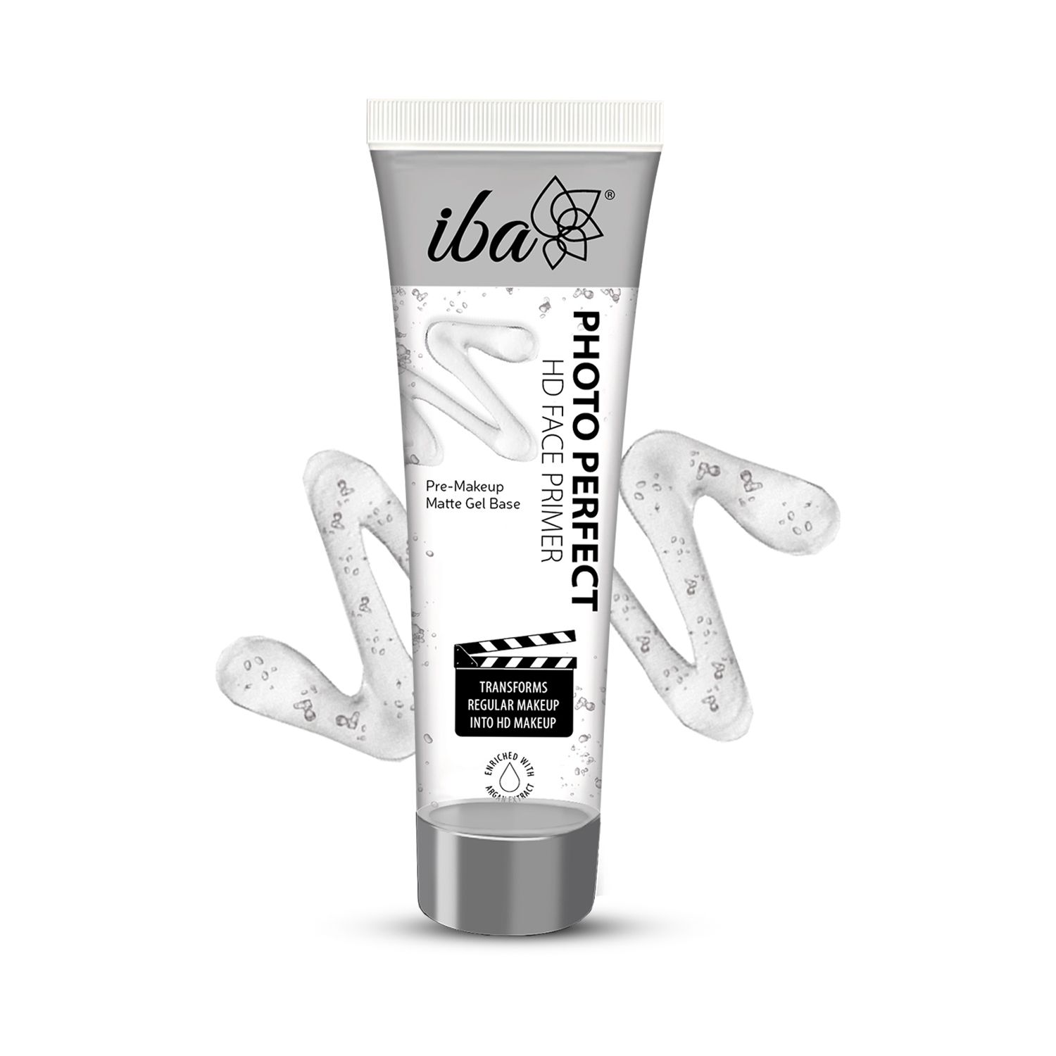 Iba Photo Perfect HD Face Primer, Transparent, 35 gm l Matte Gel Base l Fills Pores & Fine Lines l Makes Makeup Last Longer