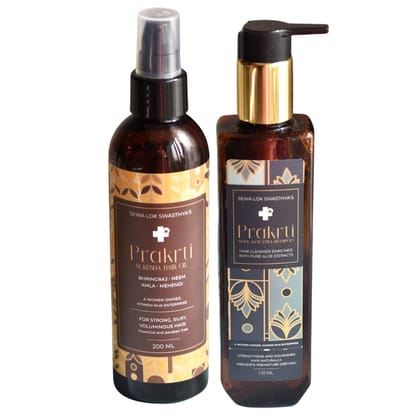 Prakrti Aloevera Shampoo and Sukesha Hair Oil