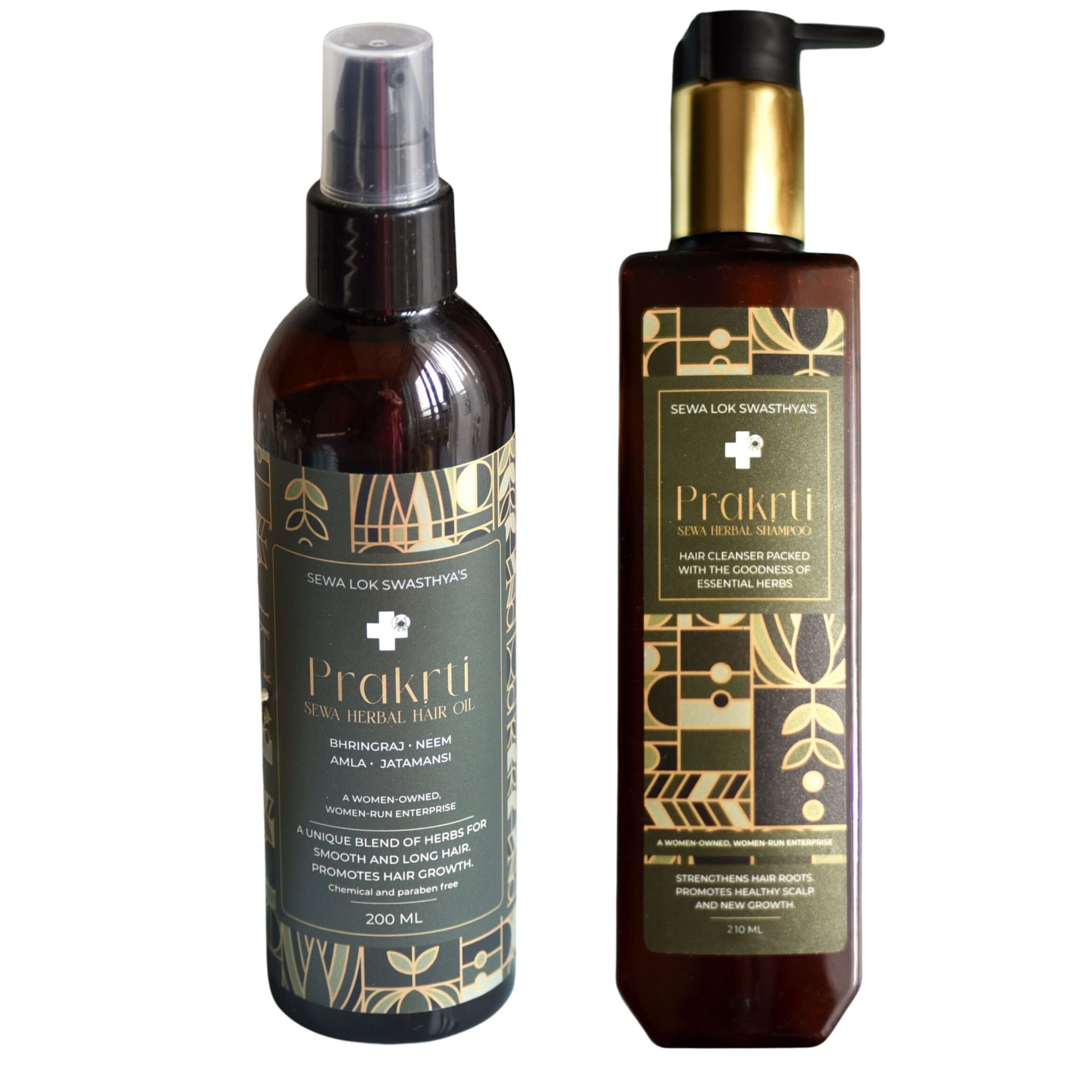 Prakrti Herbal Shampoo and Herbal Hair Oil