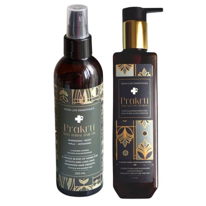 Prakrti Aloevera Shampoo and Herbal Oil