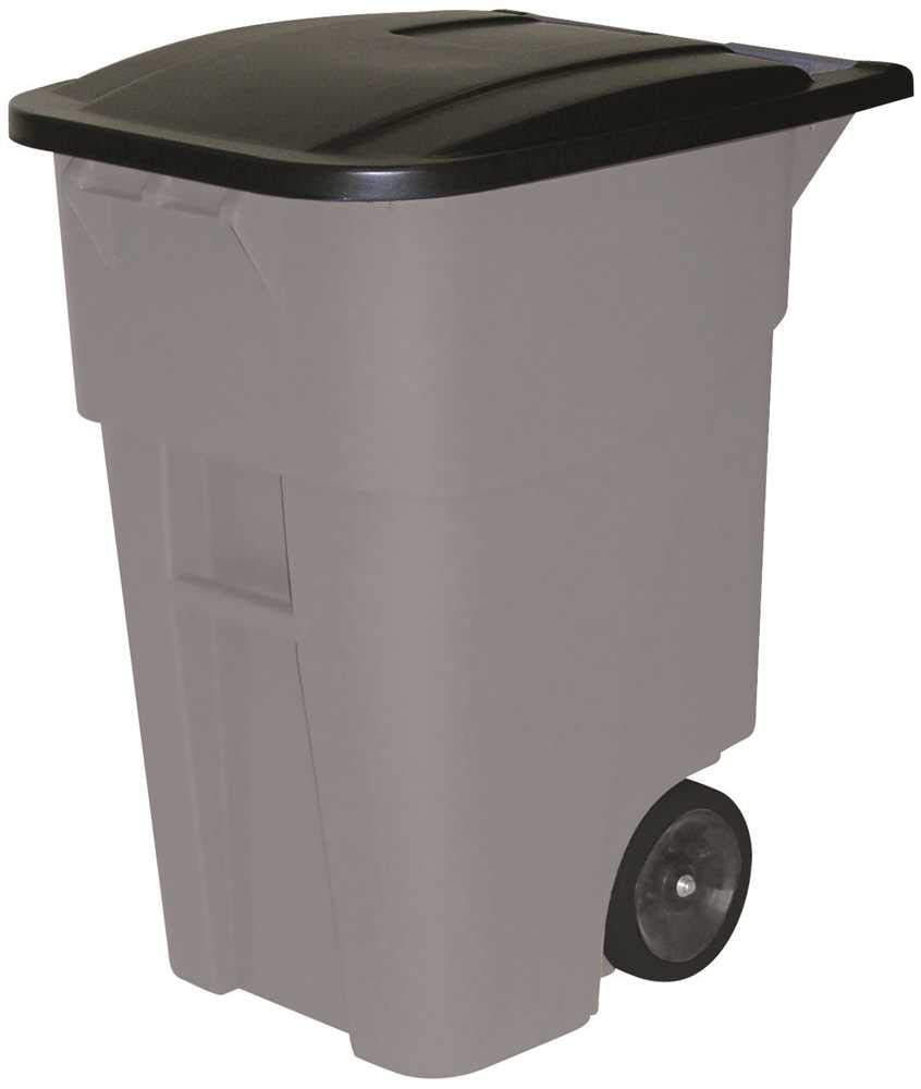 Rubbermaid FG9W2728Grey (Grey) BRUTE 50 gl Rollout Container, Grey (Grey)