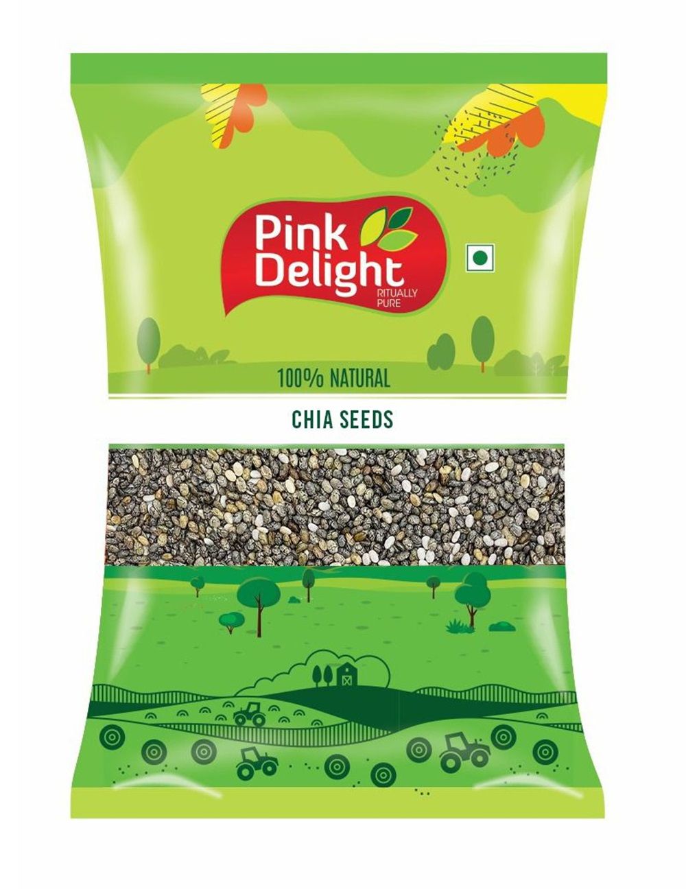 Pink Delight | Chia Seeds | Dried Seeds | 100 Gm pack