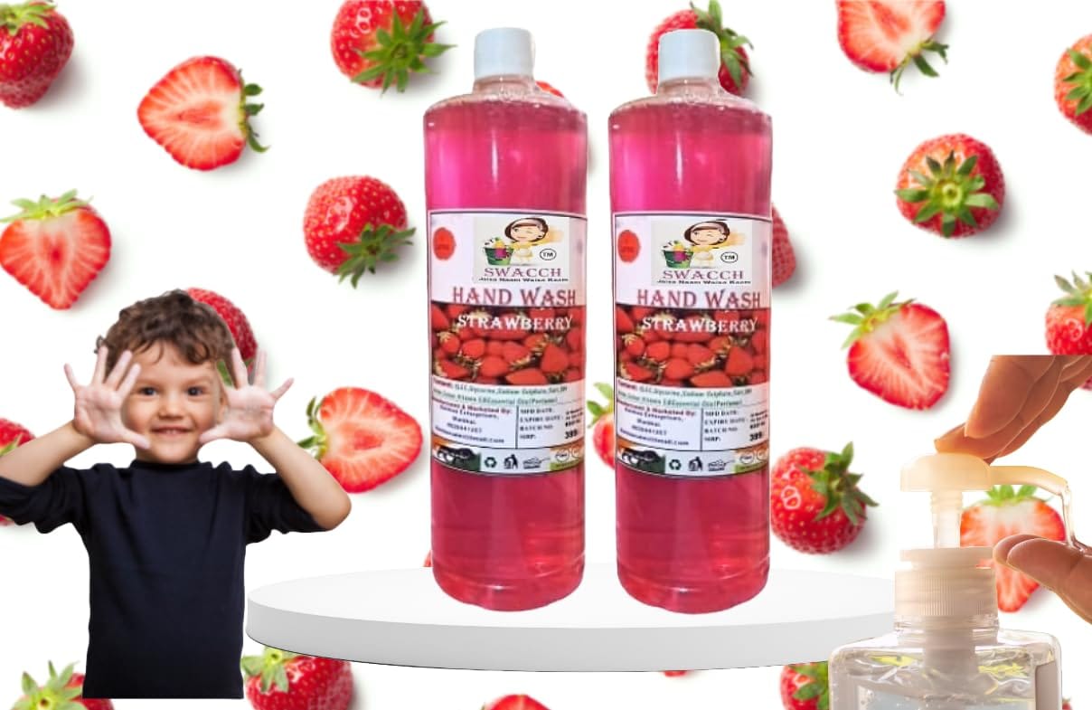 Swacch Hand Wash (1 Litre) (Pack of 2) Strawberry