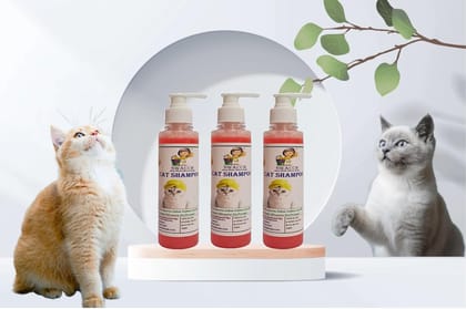 SWACCH Premium Shampoo for CAT Shampoo (200ML) (Pack of 3) Jasmine