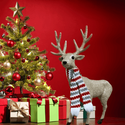 Standing Reindeer Centerpiece