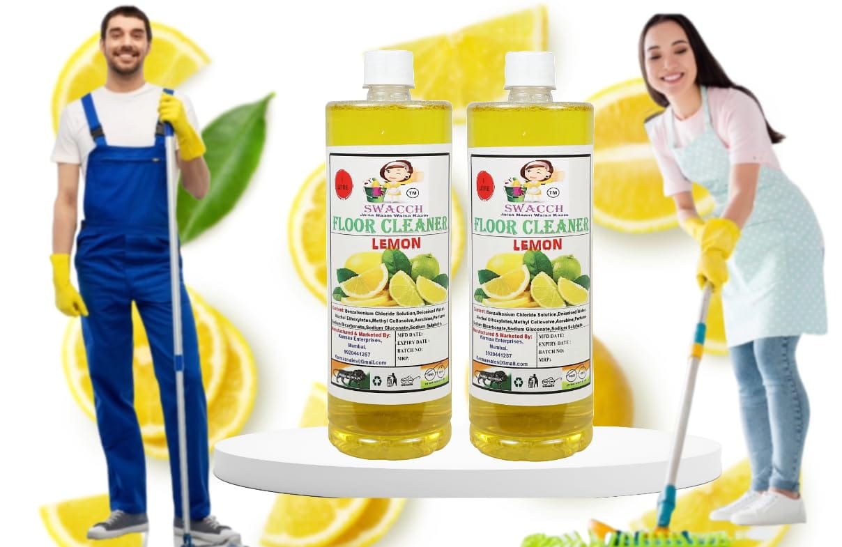 Swacch Floor Cleaner (1 Litre) (Pack of 2) Lemon