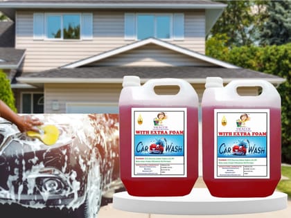 BUY 1 GET 1 FREE CARWASH LIQUID WITH EXTRA FOAM (5 Litre) (Pack of 2)